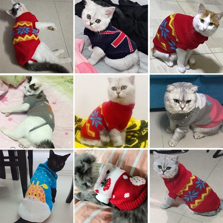 😺Cat Sweater for Winters Top Cat Supplies